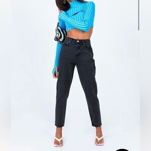 New Princess Polly Highrise Zaiden Black Jeans